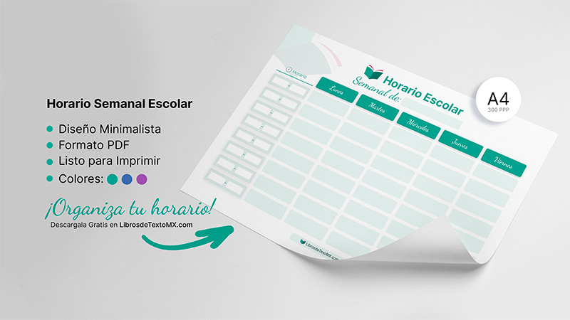 Horario Semanal Escolar: Plantilla Gratuita para Imprimir en PDF 1 Horario Semanal Escolar - Plantilla Gratuita para imprimir en PDF